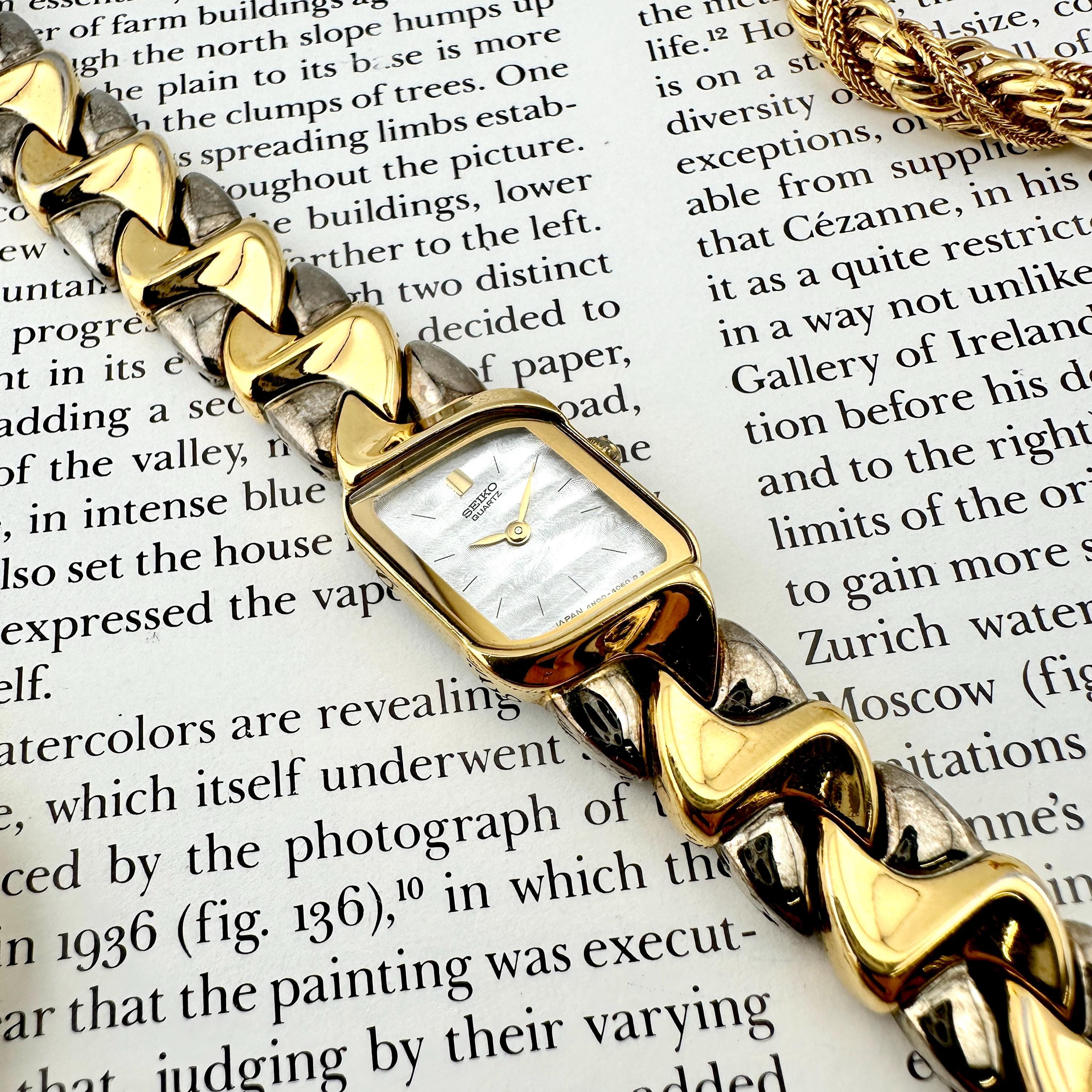 【希少品】SEIKOゴールド オーバル型 メタルバンド ビンテージ時計 Gold vintage seiko watch band - Etsy 日本