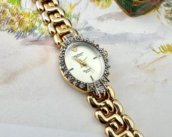 Vintage Jules Jurgensen Ladies Diamond Watch Gold Striped  display picture 1