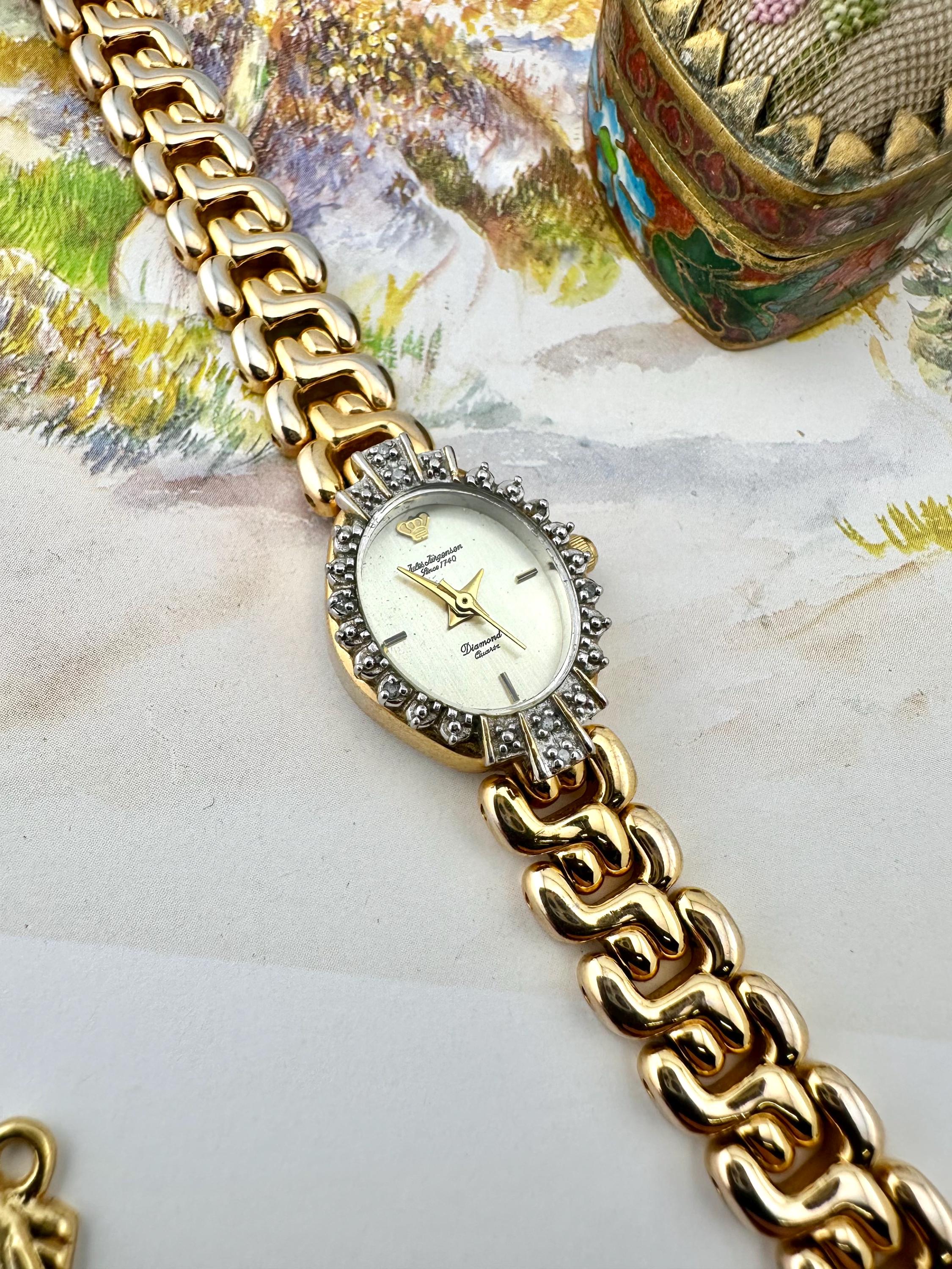 Rare Jules Jurgensen Cocktail Watch Vintage Jules Jürgensen Ladies Diamond and Ruby Cocktail  main image 2