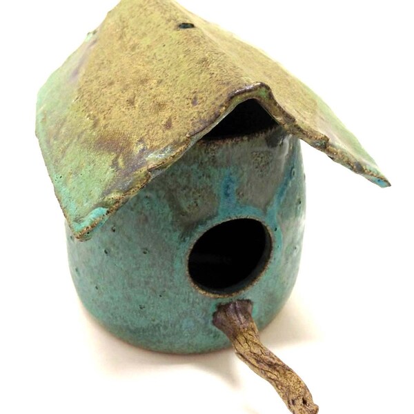 Stoneware Pottery Birdhouse