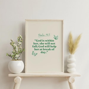 PSALM 42:5 | Digital Download | Modern Christian Print | Christian Aesthetic Art Print | Christian Quote Art Print
