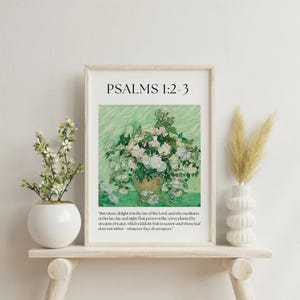 PSALMS | Digital Download | Modern Christian Print | Christian Aesthetic Art Print | Christian Quote Art Print