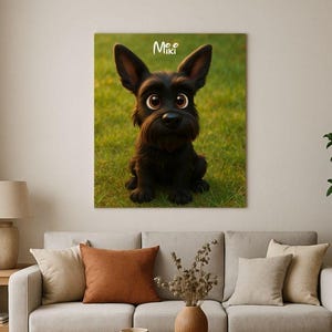 Custom Pet Portraits Using Pet Photo Personalized Digital Dog Portraits Cat Portraits Custom Dog Portraits Custom Pet Art Pet Drawing Poster