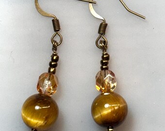 Golden Cat’s Eye Earrings