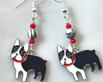 Boston Terrier Earrings