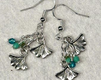 Gingcko Biloba Leaf Earrings