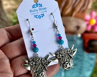 Highland Cow Earrings