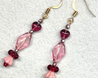 Sweet Pink Heart Earrings