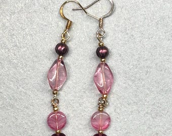 Sweet Pink Heart Earrings