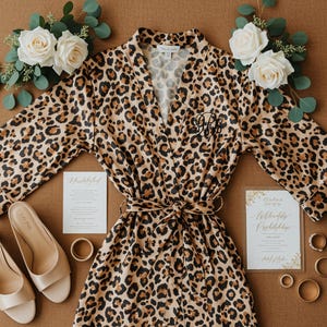 Cheetah Print Robe - Etsy