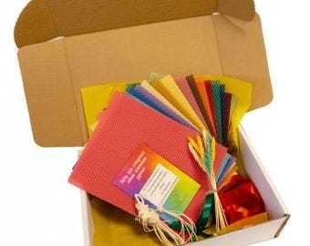 DIY Beeswax Candle Making Kit – Natural Honeycomb Sheets & Wicks, Eco-Friendly Craft Set, Handmade Gift for Candle Lovers