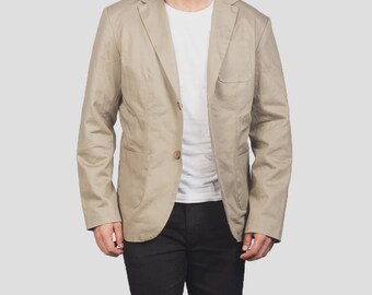 Blazer Borges para hombre: abrigo informal formal de corte entallado
