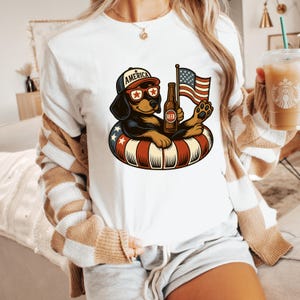 Funny Dachshund 4th of July Shirt: Patriotic Dog Lover Gift