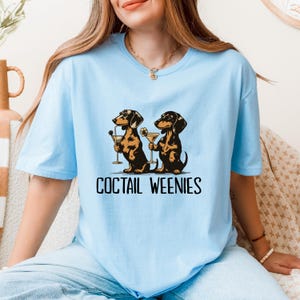 Cocktail Weenies Shirt, Funny Dachshund Shirt, Dachshund, Wiener Dog, Doxie, Dachshund Gift, Doxie Mom Tee, Western Dog Tshirt, Dog Mom