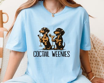 Cocktail Weenies Shirt, lustiges Dackel-Shirt, Dackel, Dackel Hund, Doxie, Dackel Geschenk, Dackel Mama T-Shirt, Western Hund Tshirt, Hundemutter