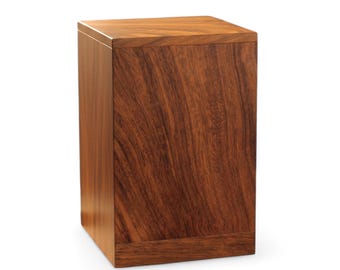 Handcrafted RoseWood Funeral Urn - Large Personalized Wooden Tribute for Ashes