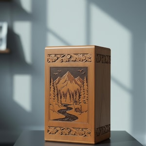 Handcrafted Rosewood Urn Box for Human Ashes Personalized Costomer Gift ...