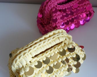 Sequin Crochet Clutch Bag | Ibiza Holiday Bag