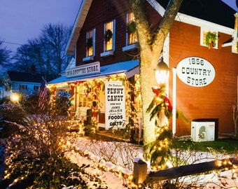 CENTERVILLE 1856 Country Store at Christmas, CAPE COD, Massachusetts, Travel, New England, Liz Thomas