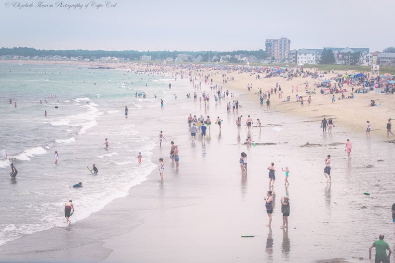 Atlantic Ocean Liz Thomas Coastal Nature MAINE Photography ~ OLD ORCHARD Beach Sand Muted Colors Scenic Landscape Travel Art