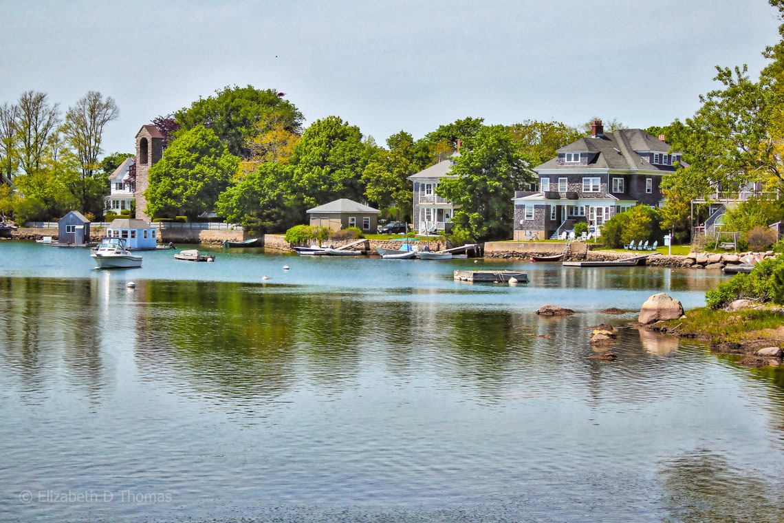 EEL Pond WOODS HOLE Fine Art Photography, Falmouth Cape Cod Art, Travel