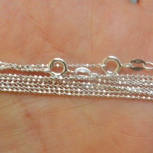 925 Sterling silver diamond cut 1.2mm ball finihed chain, finished necklace, faceted ball chain,
