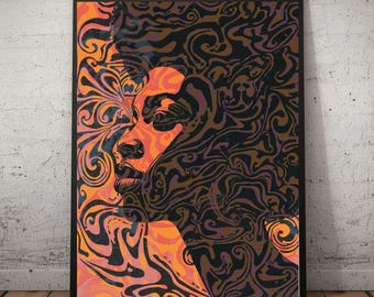 African Abstract Wall Art | Black Culture Wall Art | Colourful Wall Art | Melanin Wall Art | Black Art Poster | African American Wall Decor