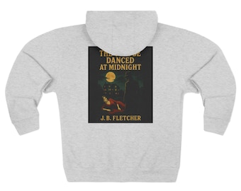 KC Danced at Midnight book cover Zip Hoodie | Literary Horror Novel Design