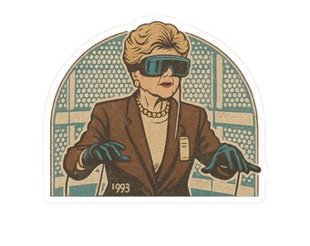 Virtual Reality Sticker: Glossy Vinyl Decal for Laptop Decor