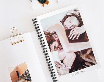 Romance Spiral Notebook - Ruled Line Journal Gift Idea Original Design and Artwork By LesLea Ellison