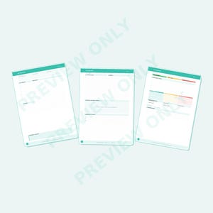 Lecture Notes Template A4 | Cornell Method | Printable | Study Planner PDF