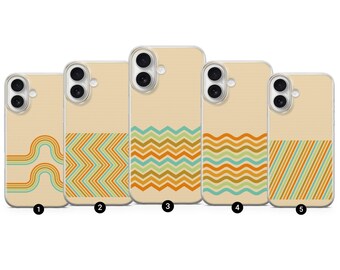 Retro Lines Simplistic Phone Case | iPhone | Samsung | Google Pixel