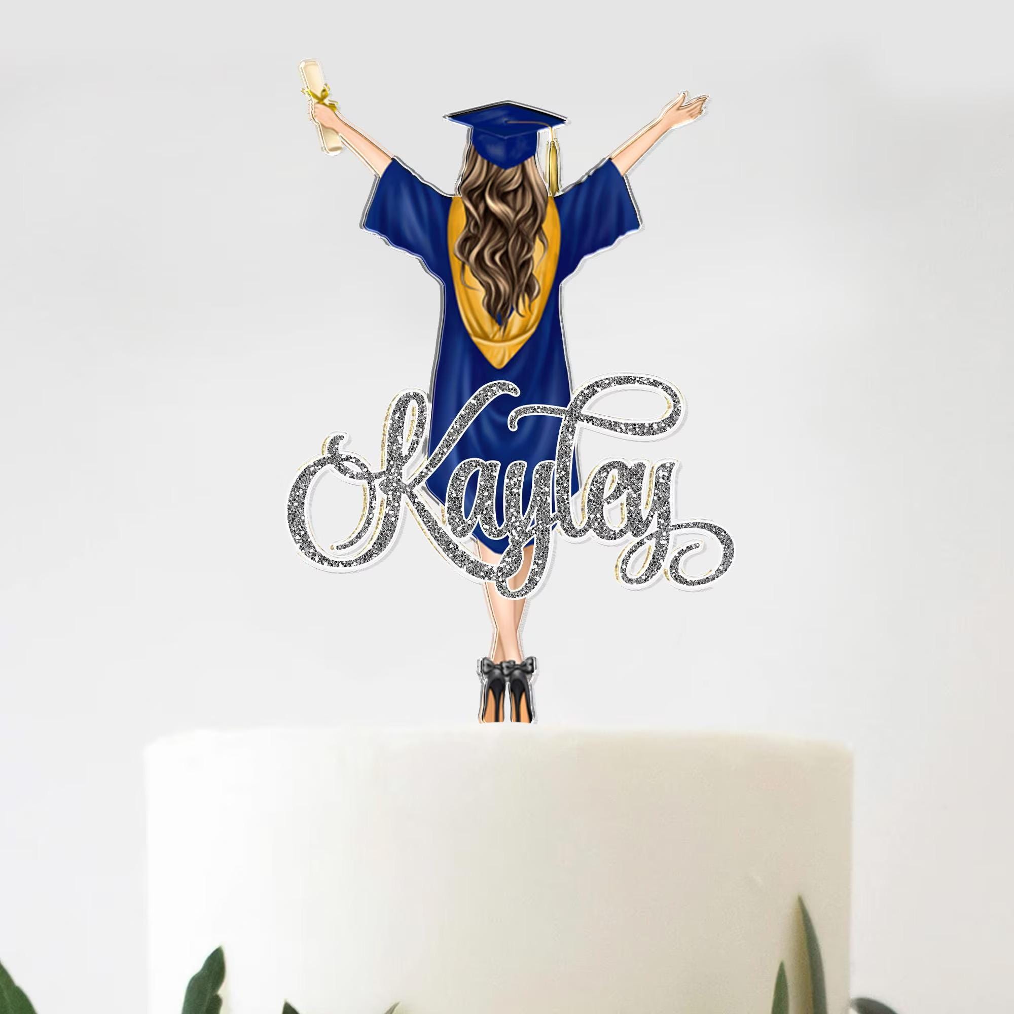 Class Of 2025 Graduation Personalized Graduation Cake Topper - Custom ...