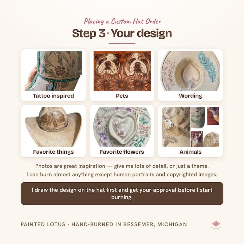 Painted Lotus guide: step 3, your design ideas