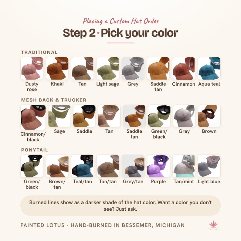 Painted Lotus guide: step 2, pick your color