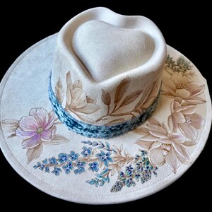 Hand Painted Hats With Hearts - Etsy display picture 2