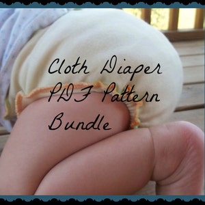 Cloth Diaper Pattern Bundle, Newborn and One Size