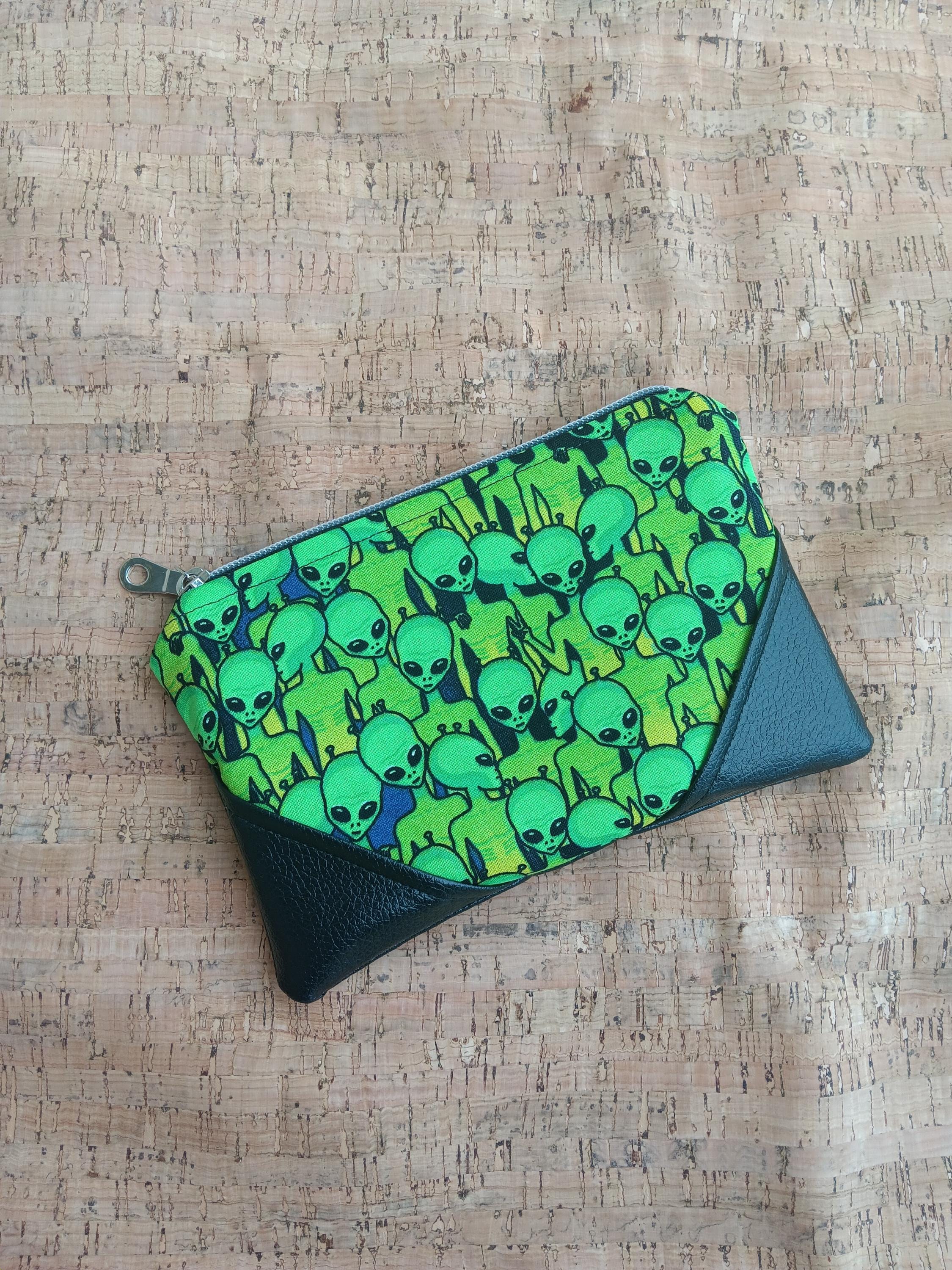 Alien Inspired Small Zippered Pouch - Image 1