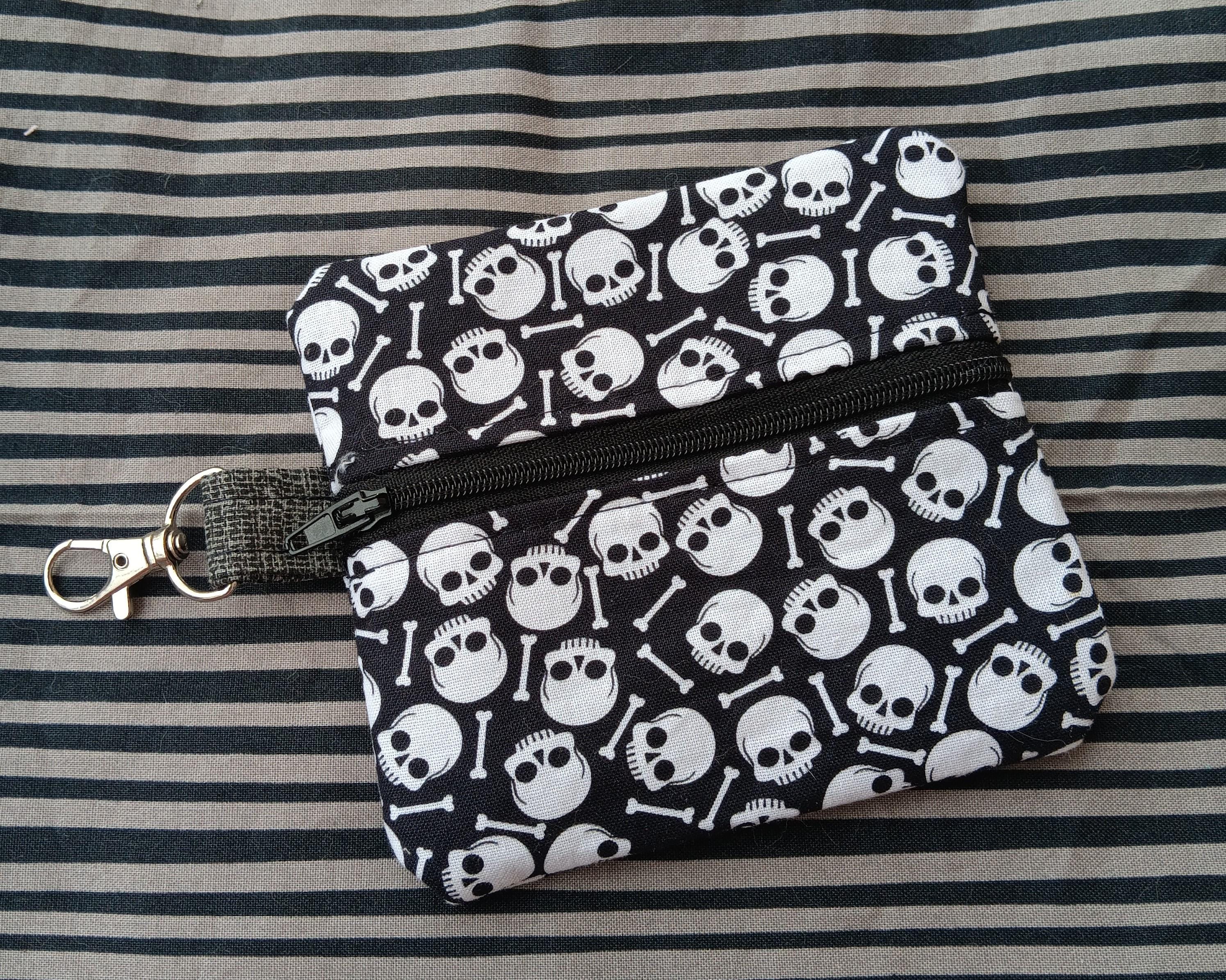 Skull Clip-On Coin Pouch Keychain Purse