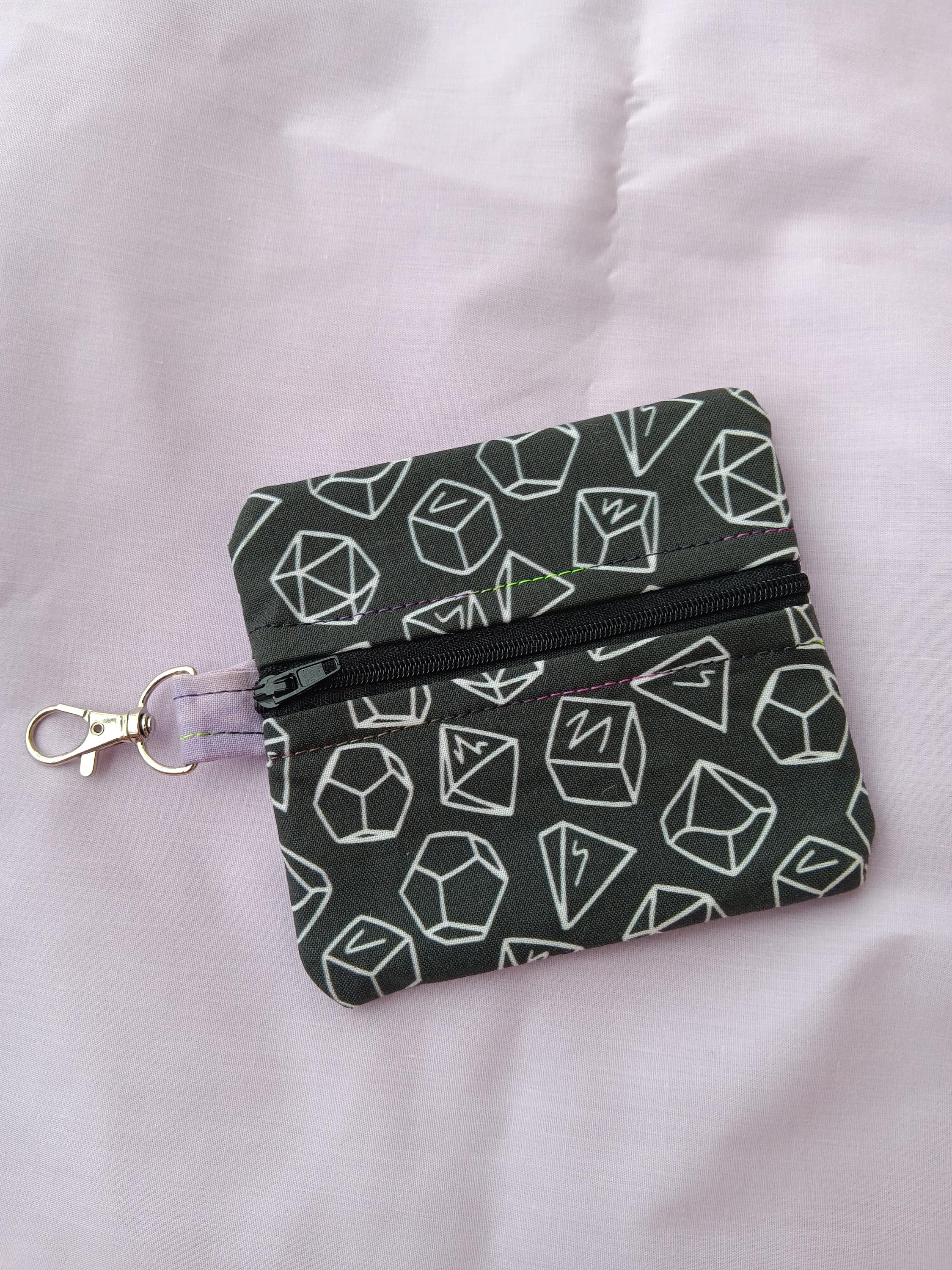 Dice Clip-On Coin Pouch Keychain Purse
