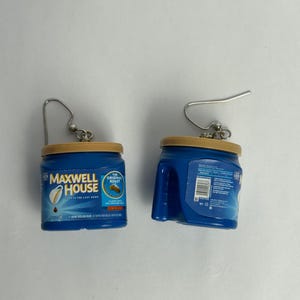 Handmade Coffee Mini Brand Earrings