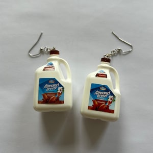 Almond Chocolate Milk Mini Brand Earrings