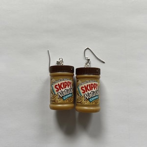 Handmade Skippy Peanut Butter Mini Brand Earrings