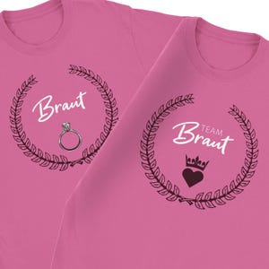 JGA Shirt | T-Shirt Damen | Team Braut | Bride Crew | Jungesellinnenabschied TShirt