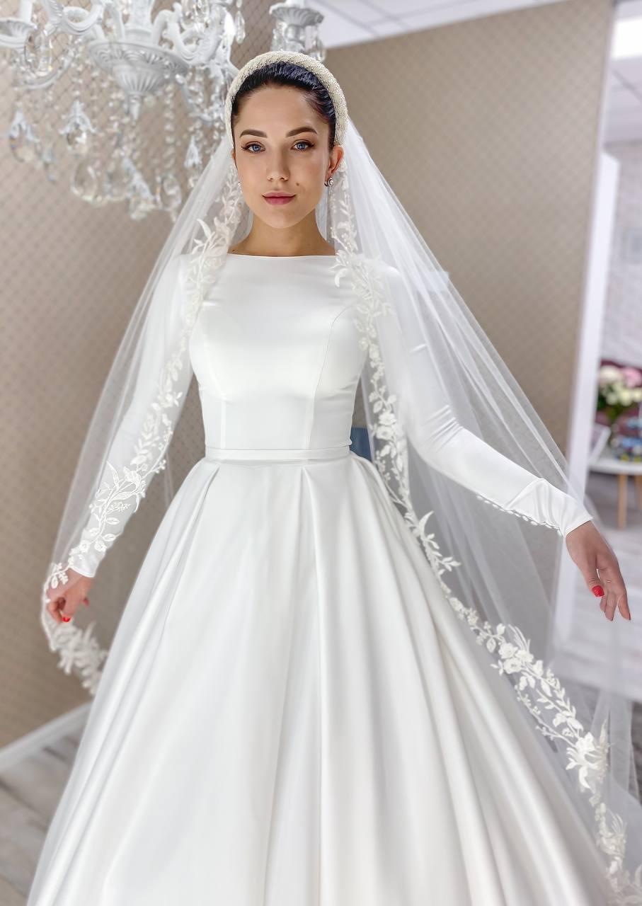 Church Wedding White Gown Christian Bride Dress Christian Wedding - Main Image