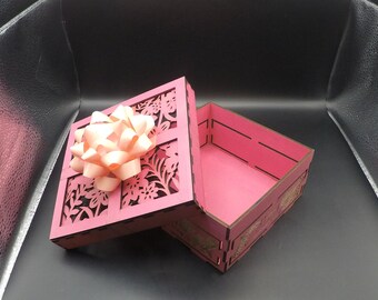 Personalized laser cut Wooden Gift Box – A Thoughtful Gift for Any Occasion