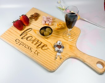 Handcrafted wooden Charcuterie board Personalized