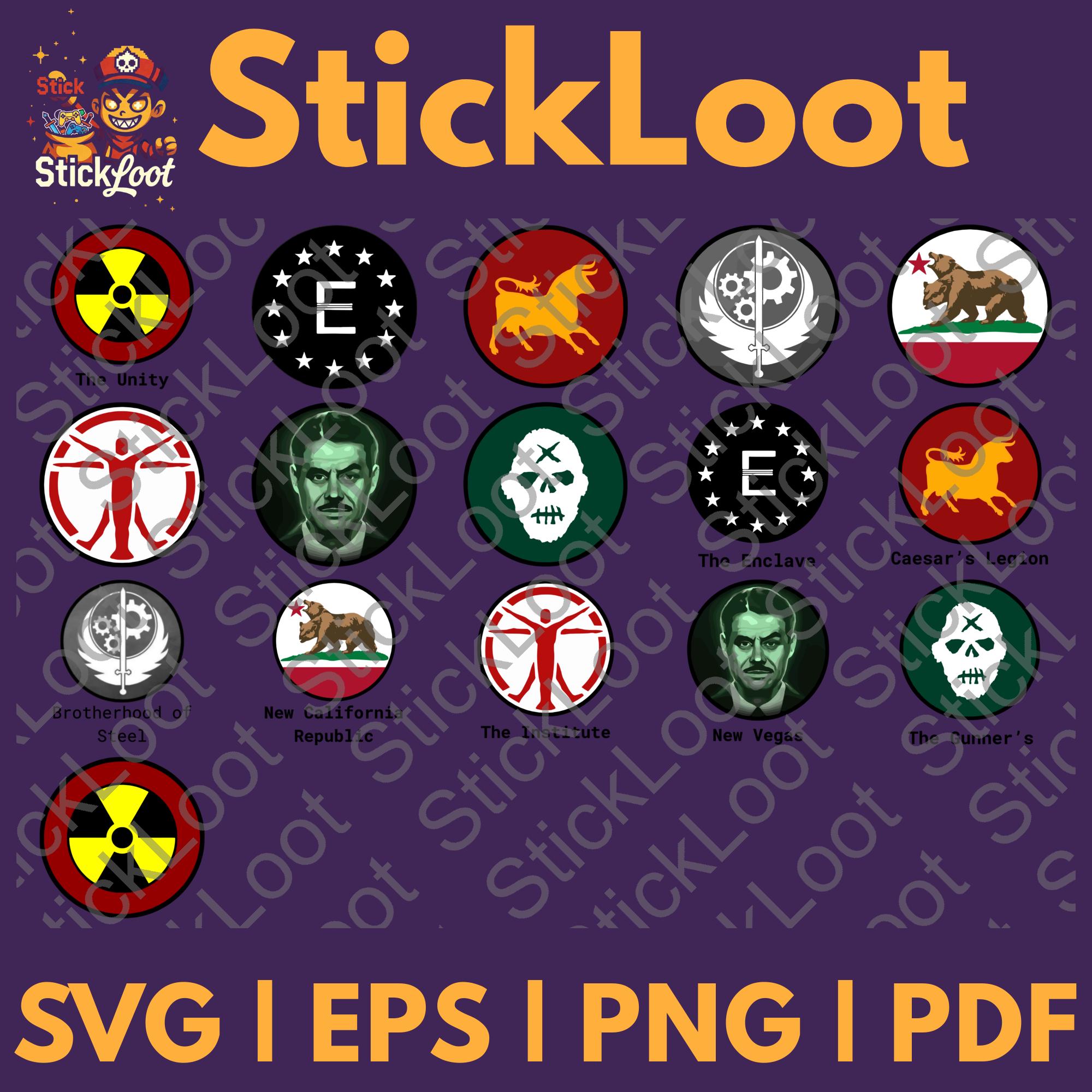 Fallout Insignia PNG SVG Bundle Pack 64 Pieces (digital Download) - Etsy