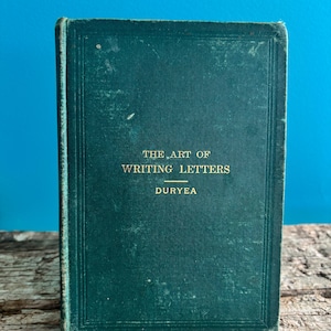 Libro raro, El arte de escribir cartas de J. B. Duryea, 1891