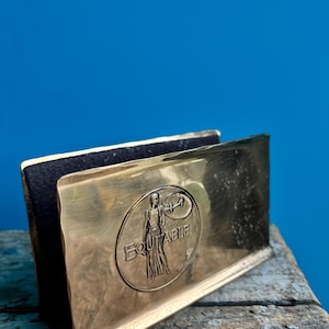 Vintage Art Nouveau Bronze letter holder